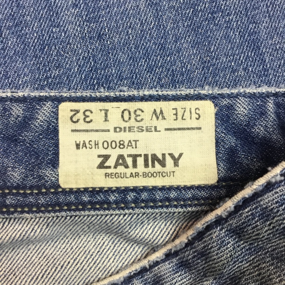 Diesel Industry Zatiny Regular Bootcut Jeans 30”x30” - Picture 11 of 16